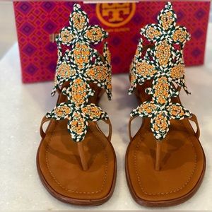 Tory Burch
Women's Palisade Woven T Strap Sandals